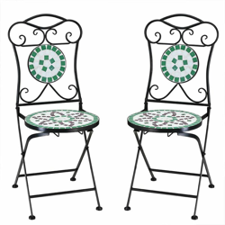 Set di sedie 'Flora' a mosaico da bar bistrot sedie pieghevoli precio
