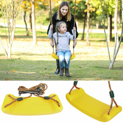 Oobest - Sedile Altalena in plastica, Garden Games Altalena da Giardino per Bambini - Giallo precio