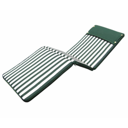 Cuscino Lettino Riga Verde Con Doppia Cucitura Per Sedia O Poltrona Per Esterno Idrorepellenti Resistente All'Acqua características