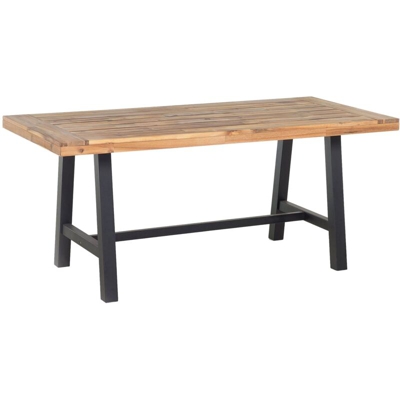 Tavolo in legno nero marrone SCANIA