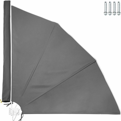 Tenda a ventaglio per balcone - tende da sole, tende da esterno, tende da sole per balcone - antracite