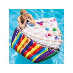 Materassino Isola Gonfiabile Stampa Cupcake In Pvc Mare Piscina 142X135Cm características