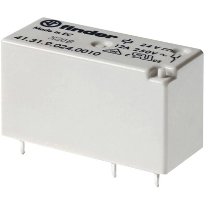 Finder 41.31.9.024.0010 Relè per PCB 24 V/DC 12 A 1 scambio 1 pz.