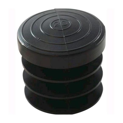 GOMMINO INTERNO TONDO in PVC Nero 25 mm Conf. 4 pz - Maurer