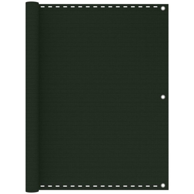 Schermo Frangivista per Balcone Verde Scuro 120x600 cm in HDPE - Verde - Vidaxl