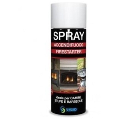 E.d.shop Srl - Spray accendifuoco Sergio firestarter 520 ml per accendere stufe barbecue camino e fornacelle