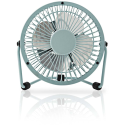 Nedis Ventilatore da tavolo | Alimentazione a USB | Diametro: 100 mm | 3 W | 1-Velocità | Blu NE550681815 en oferta