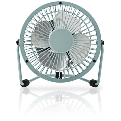 Nedis Ventilatore da tavolo | Alimentazione a USB | Diametro: 100 mm | 3 W | 1-Velocità | Blu NE550681815