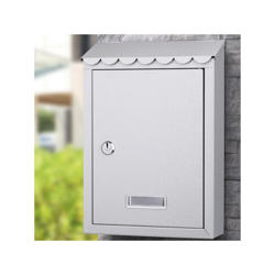 Cassetta Postale Parete In Acciaio Buca Lettere Posta Esterno Con Chiave Grigio en oferta