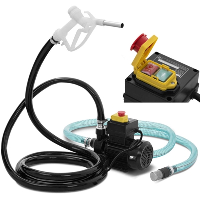 MSW - Pompa Travaso Gasolio Contalitri Carburante Autoaspirante Elettrica 40 l/min