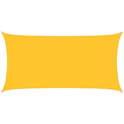 Vela Parasole 160 g/m² Gialla 2x4 m in HDPE - Giallo - Vidaxl