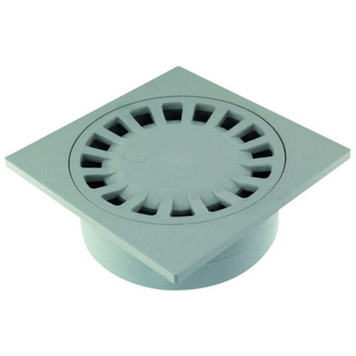 sifone da cantiere 20 x 20 cm grigio scarico integrato grigio f63 x m80 x f100 in abs