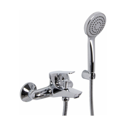Serie 4 Miscelatore esterno vasca con doccia e flessibile cromato precio