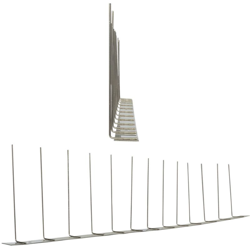 1 metro Dissuasori di picchi anti-gabbiani V2A-Titant con base di acciaio inossidabile - 1-striscia di Picchi antigabbiani la soluzione di qualità en oferta