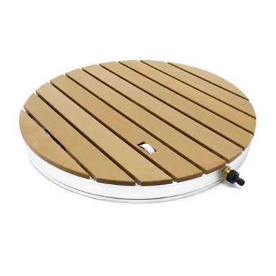 Doccia per piscina e giardino -al contrario- di teck, 22 getti per fontane fino a 4 metri di altezza