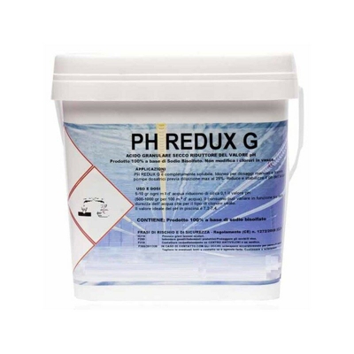 Riduttore di PH per Piscine Ph Redux Formato Granulare Secchio 5 Kg - Aral