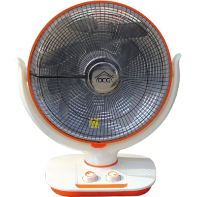 Stufa elettrica al carbonio Ø 40 cm 900w oscillante con timer dcg sa9660