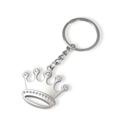 Tradeshop - 12 PORTACHIAVI PORTA CHIAVE BOMBONIERE CONFETTATA CORONA RE REGINA SEGNAPOSTO en oferta