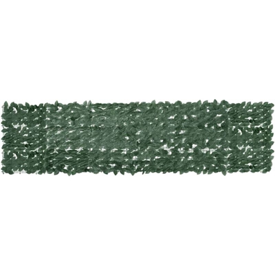 Paravento da Balcone con Foglie Verde Scuro 300x75 cm - Verde - Vidaxl