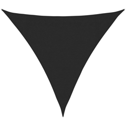 vidaXL Vela Parasole 160 g/m² Nera 3x3x3 m in HDPE - Nero precio