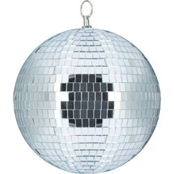 Relaxdays - Palla da Discoteca, da Appendere, a Soffitto, Maxi Stratosfera, Specchiata, Compleanni, Ø 20cm, Argento características