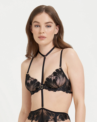 Colette Reggicalze con Harness Removibile Nero características