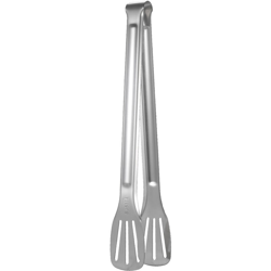 Pinza da cucina in acciaio inossidabile Utensile da barbecue Pinza con intaglio a buffet Pinza da portata antiscivolo per cucina ristorante,Argento en oferta