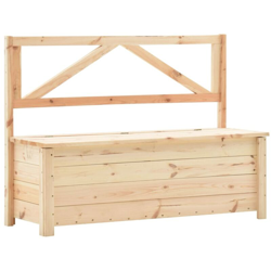 Cassapanca 120 cm Legno Massello di Pino - Marrone - Vidaxl características