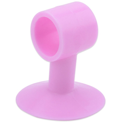 Aspirazione porta in silicone Punzonatura gratuita Tampone in vetro anti-collisione Resistenza porta Porta del bagno Aspirazione a parete Rosa rossa