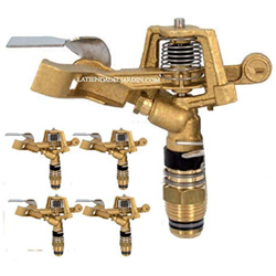 Irrigatore rotondo in ottone 28? 1/2' , da 9 a 14 metri. 5 unit? en oferta