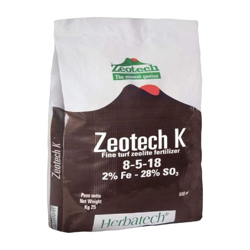 CONCIME PER PRATO ZEOTECH K NPK 8-5-18+ FE 25 KG ideale per stress invernale en oferta