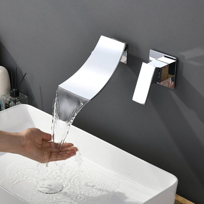 Kroos ® - Miscelatore a cascata cromato a parete - Santa Maria