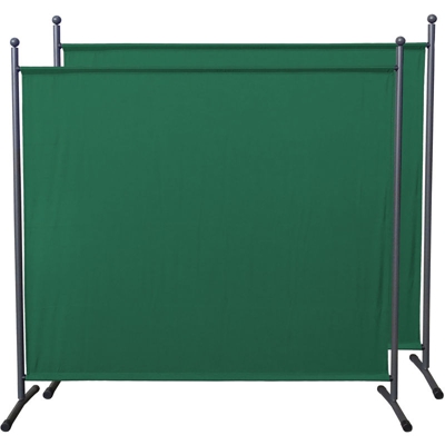2 Pezzi Paravento da Giardino 180 x 178 cm Divisorio in Tessuto Protezione della Privacy Verde