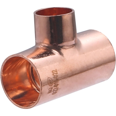 Raccordo a T in rame a saldare, femmina, ridotto, ø22-16-22 - Noyon&thiebault