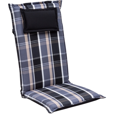 Blumfeldt - Elbe, Imbottitura, Schienale Alto, Sedia da Giardino, Dralon, 50x120x8cm