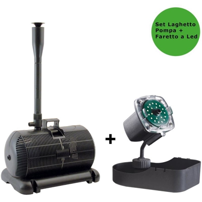 Sicce - Multipack pompa per laghetto aqua 3 2500 litri/h + faretto nathur a led sommergibile