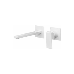 Miscelatore lavabo a parete bianco opaco Gattoni Kubik 2537/25BO | Bianco opaco - 200 mm precio