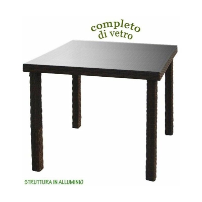 Tavolo Polirattan 80x80