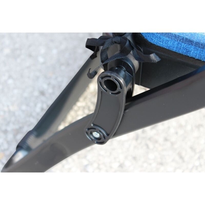 Poltrona A Sdraio Imbottita Reclinabile Cuscino Imbottito Alta Densità, Adatta A Giardino, Portico, Piscina E Relax Con Poggiapiedi Automatico