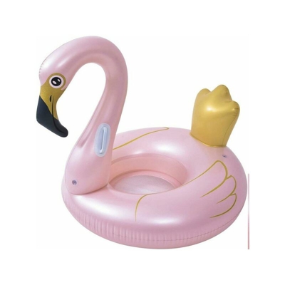 Ciambella Salvagente Cavalcabile Fenicottero Rosa Bambini 115Cm Mare Piscina
