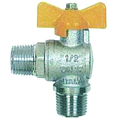Valvola a sfera a squadra per gas 1/2