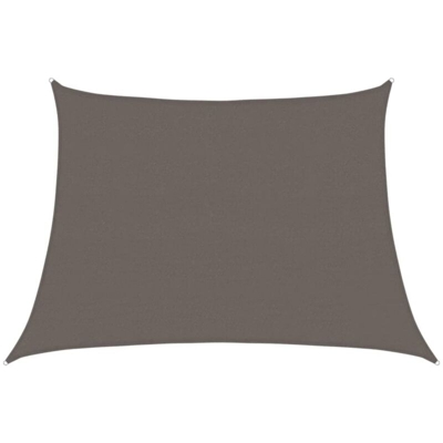 vidaXL Vela Parasole 160 g/m² Antracite 4/5x3 m in HDPE - Antracite