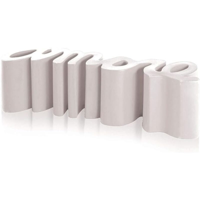 Panchina divanetto design moderno Amore interno ed esterno Colore: Bianco - Slide