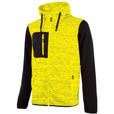 Felpa Rainbow in pile Taglia XXL Colore Giallo Fluo - U-power