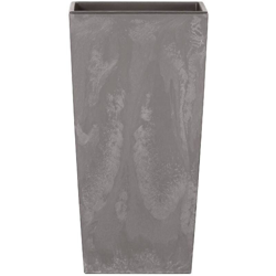 Vaso di fiori Prosperplast Urbi in plastica effetto quadrato alto 35 L CON vasca color grigio chiaro 55 (altezza) x 29,5 (larghezza) x 29,5 precio