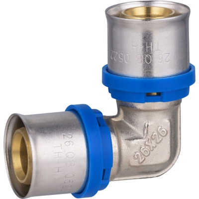 Multistrato a pressare raccordo a gomito multiprofilo uguale Ø26 - Noyon&thiebault