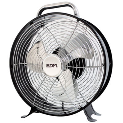 Edm Grupo - Ventilatore da tavolo vintage 35w EDM nero 33927