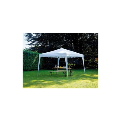 Gazebo pieghevole quadrato 3x3 mt in ferro e poliestere