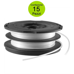 Black&decker - Multipack da 15 rocchetti a6495 e doppio filo di nylon 1.5 mm black+decker en oferta