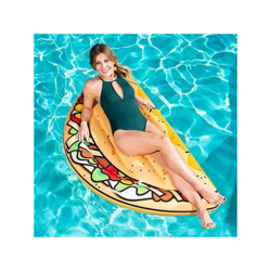 Materassino Isola Gonfiabile Stampa Tacos Pvc Mare Piscina 171 X 89 Cm precio
